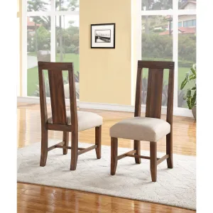 Meadow Solid Wood Upholstered Dining Chair in Brick Brown Modus