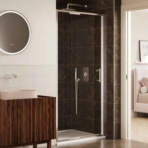 Merlyn 6 Series Sleek Infold Shower Door - Chrome