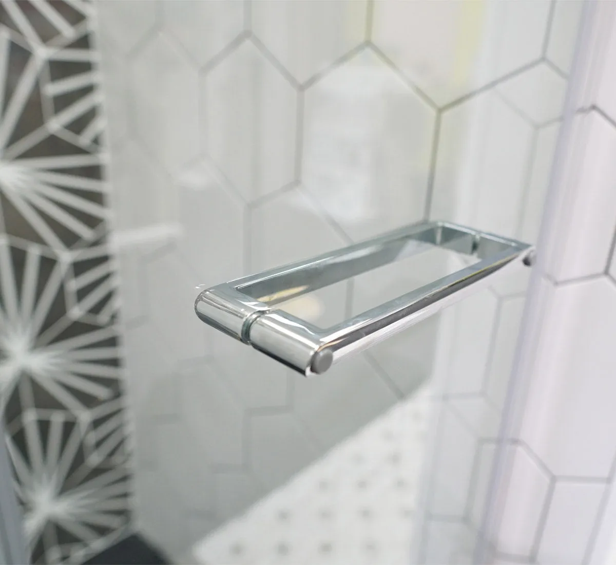 Merlyn 8 Series Frameless Bi-Fold Hinged Shower Door In Recess