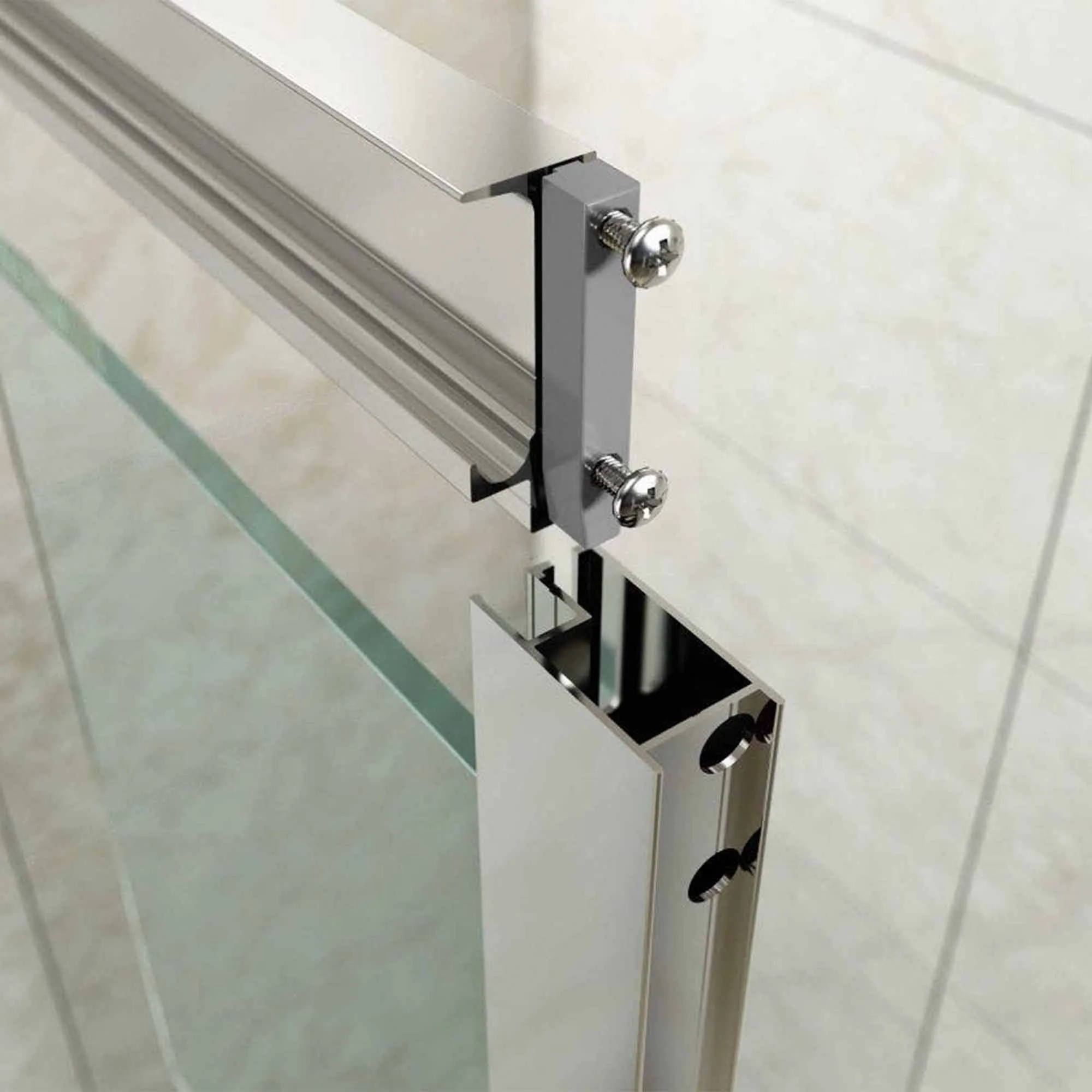 Merlyn Mbox Quadrant Sliding Shower Door - Brushed Brass
