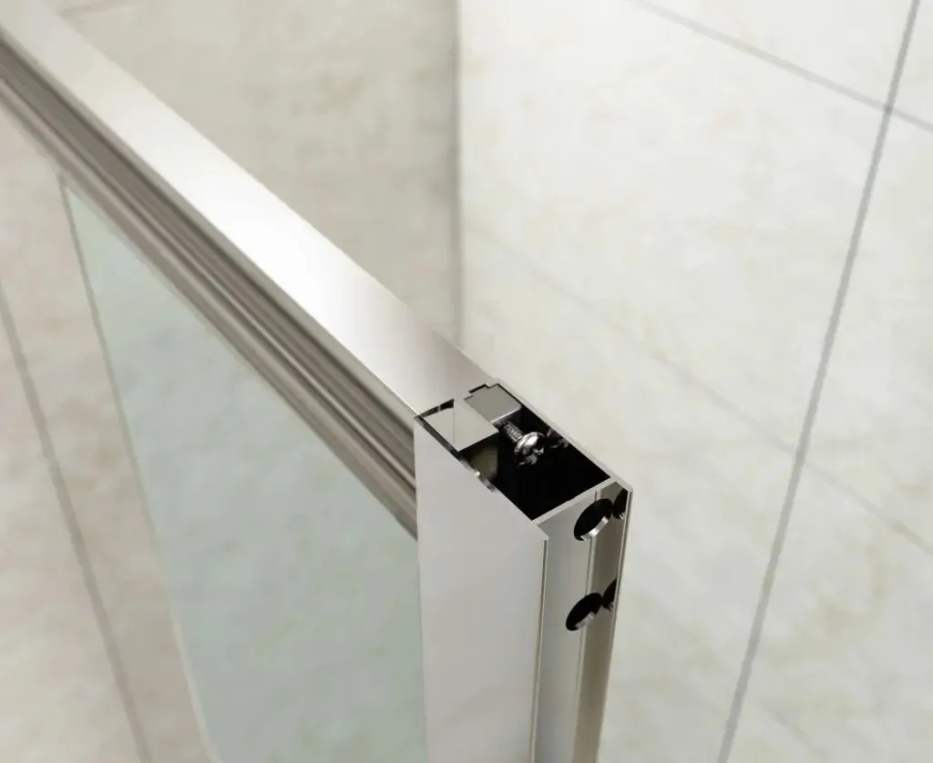 Merlyn MBox Sliding Shower Door In Recess - Matt Black