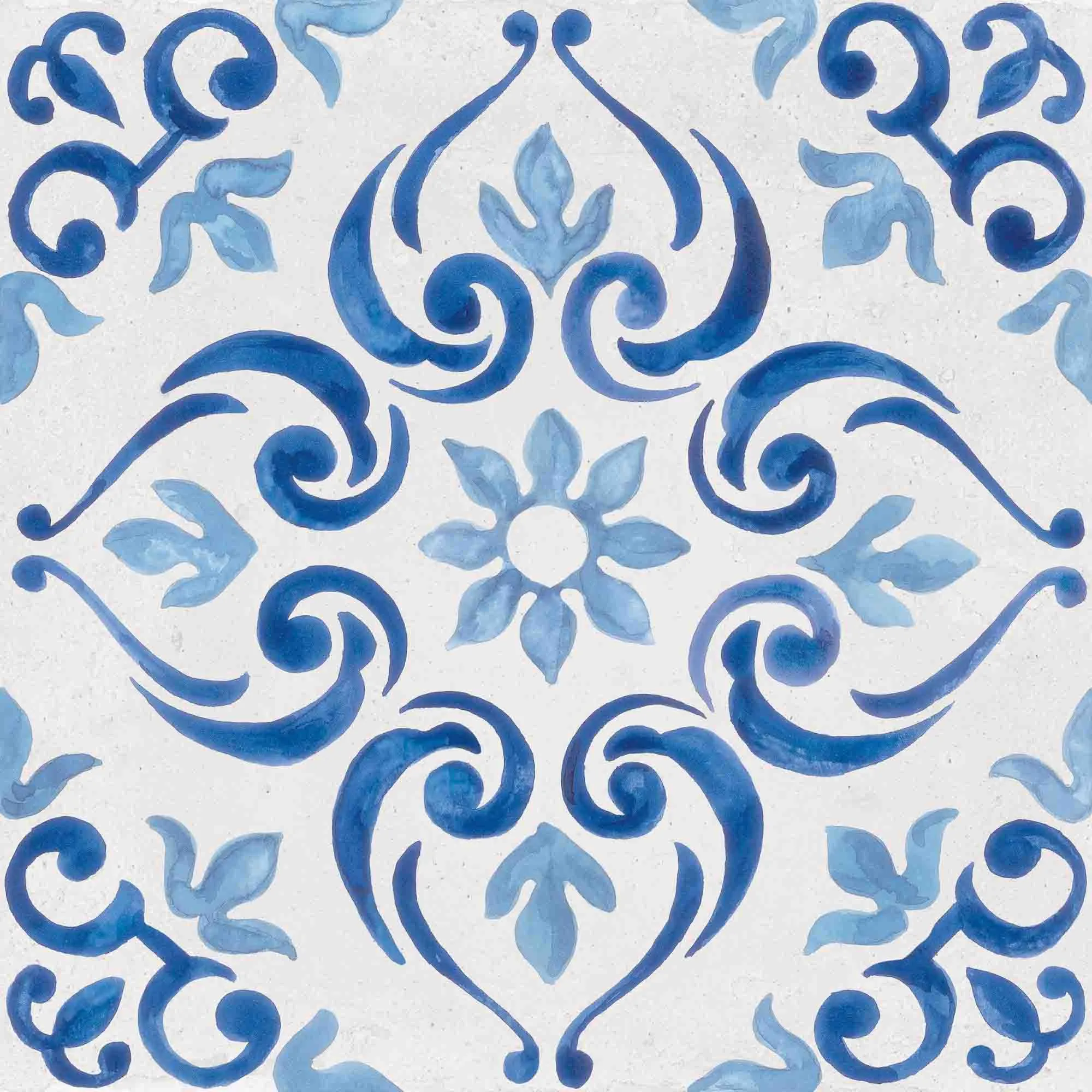 Mestral Bloom Pattern Porcelain Tile 22x22cm Matt