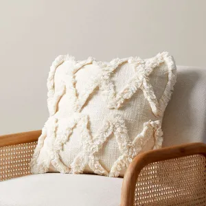 Mieke Tufted Throw Cushion - Natural Mocka