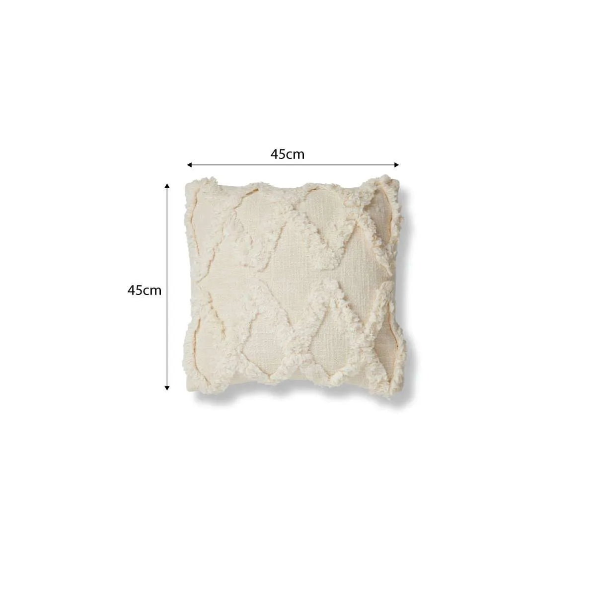 Mieke Tufted Throw Cushion - Natural Mocka