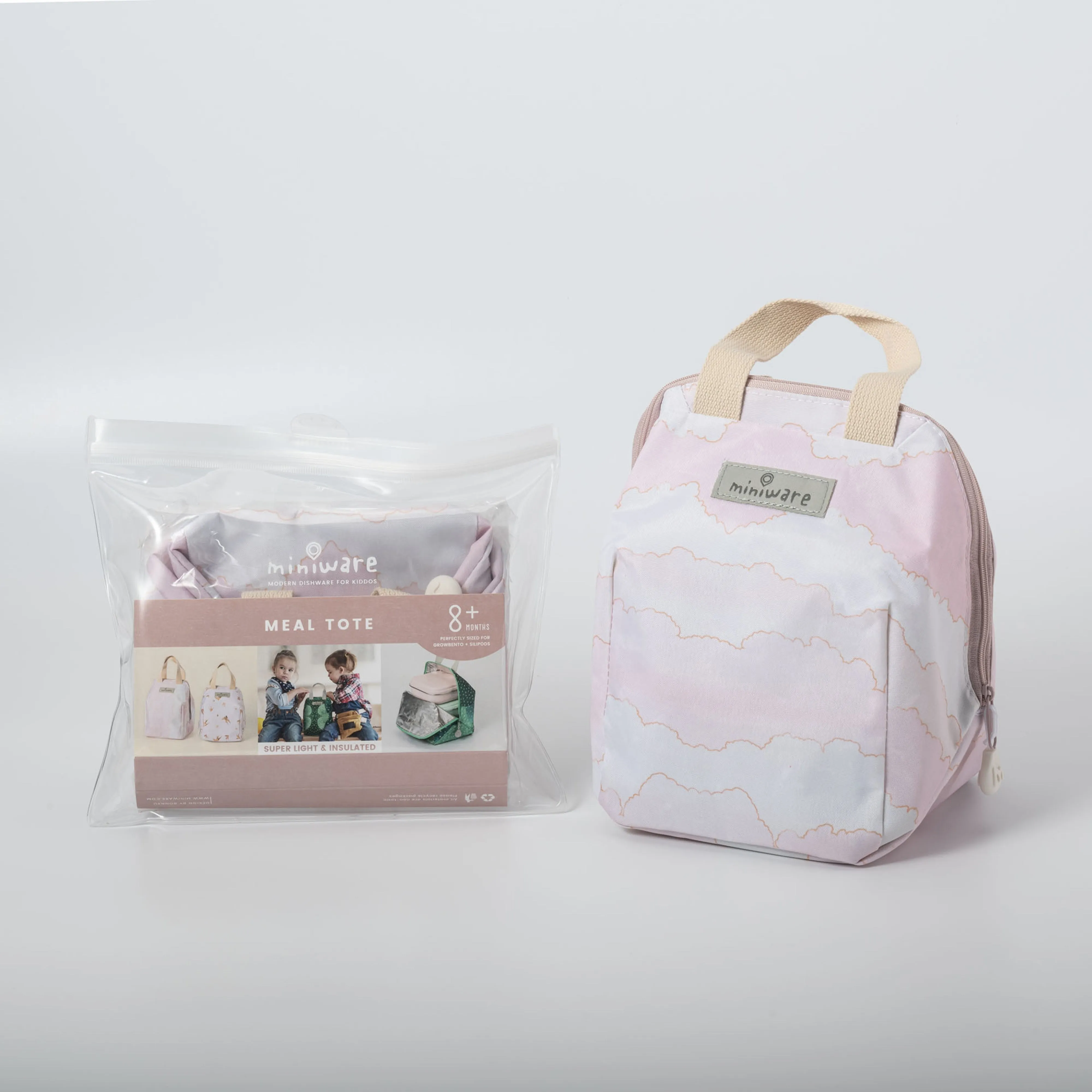 Miniware Mealtote Multifunctional Lunch Bag - Pink Cloud