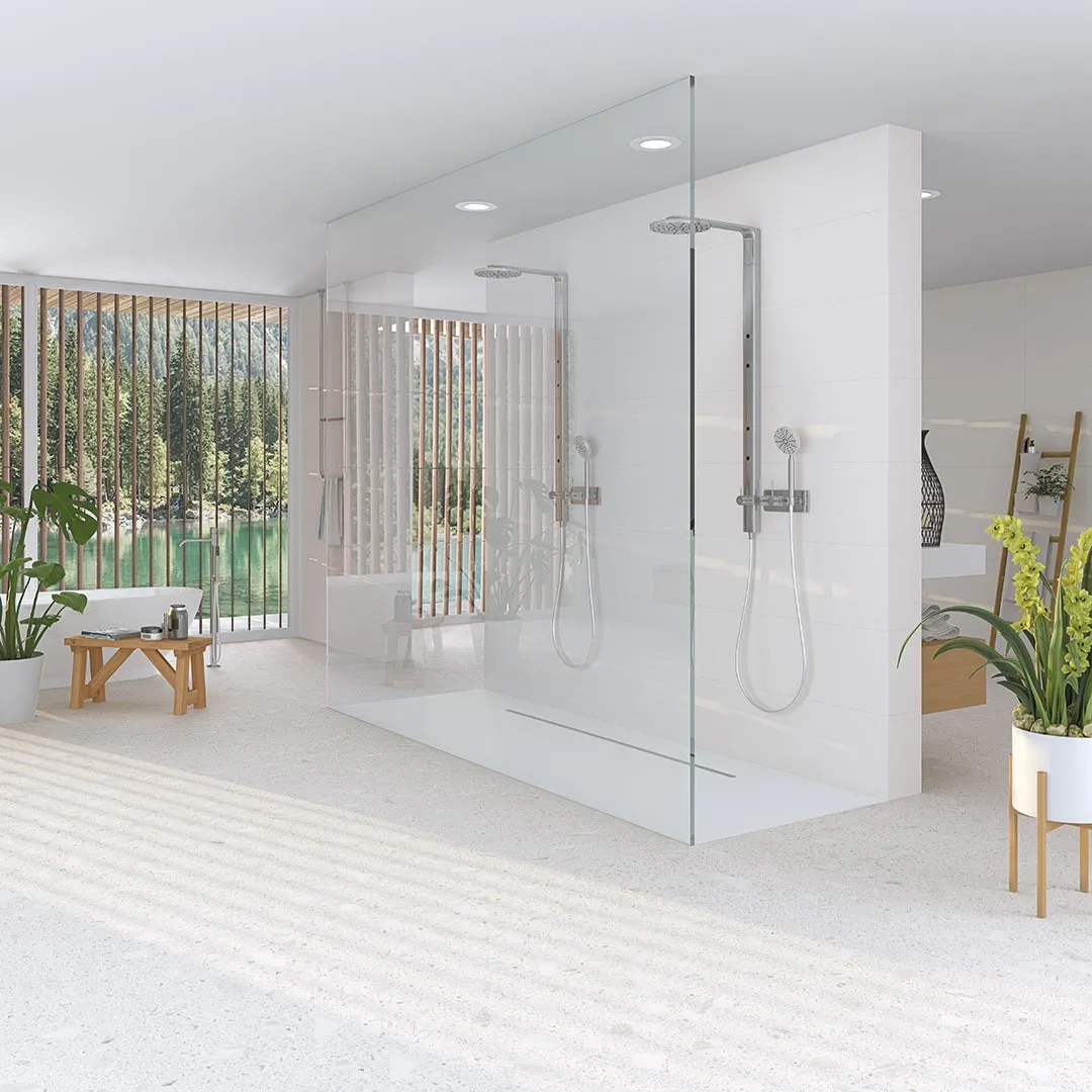 Miscela-R Blanco Terrazzo Effect Porcelain Tile 80x80cm Matt