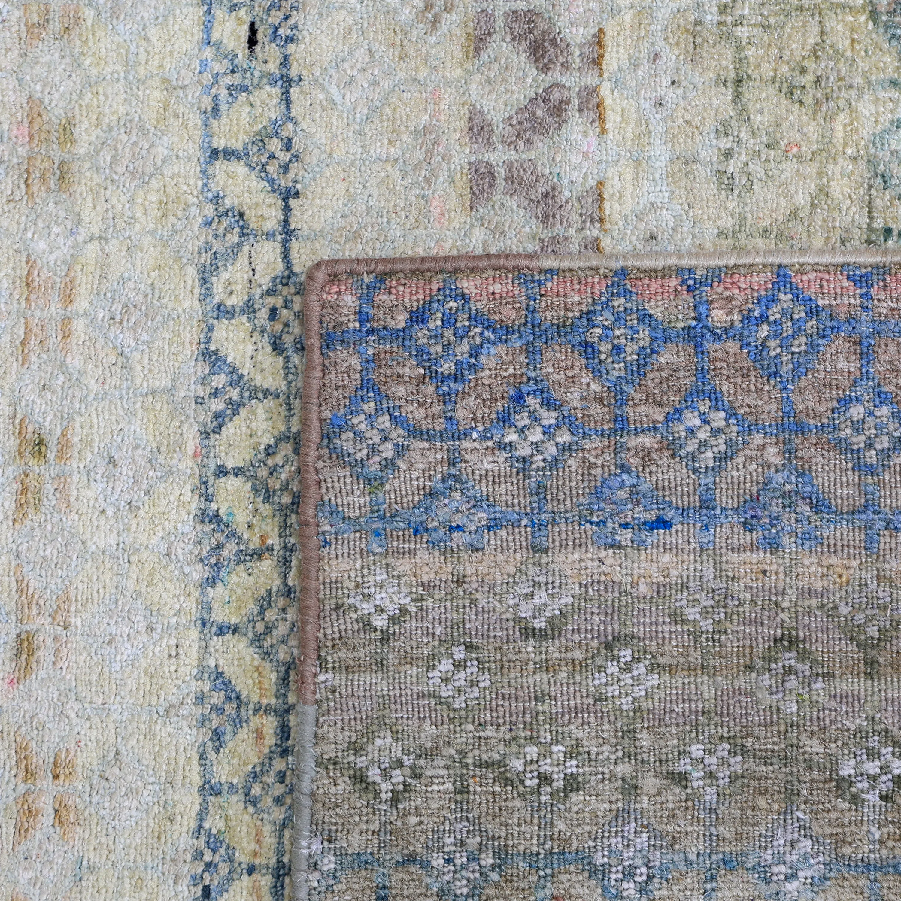 Multicolored Alchemy Contemporary Silk Runner - 3'10" x 13'2"