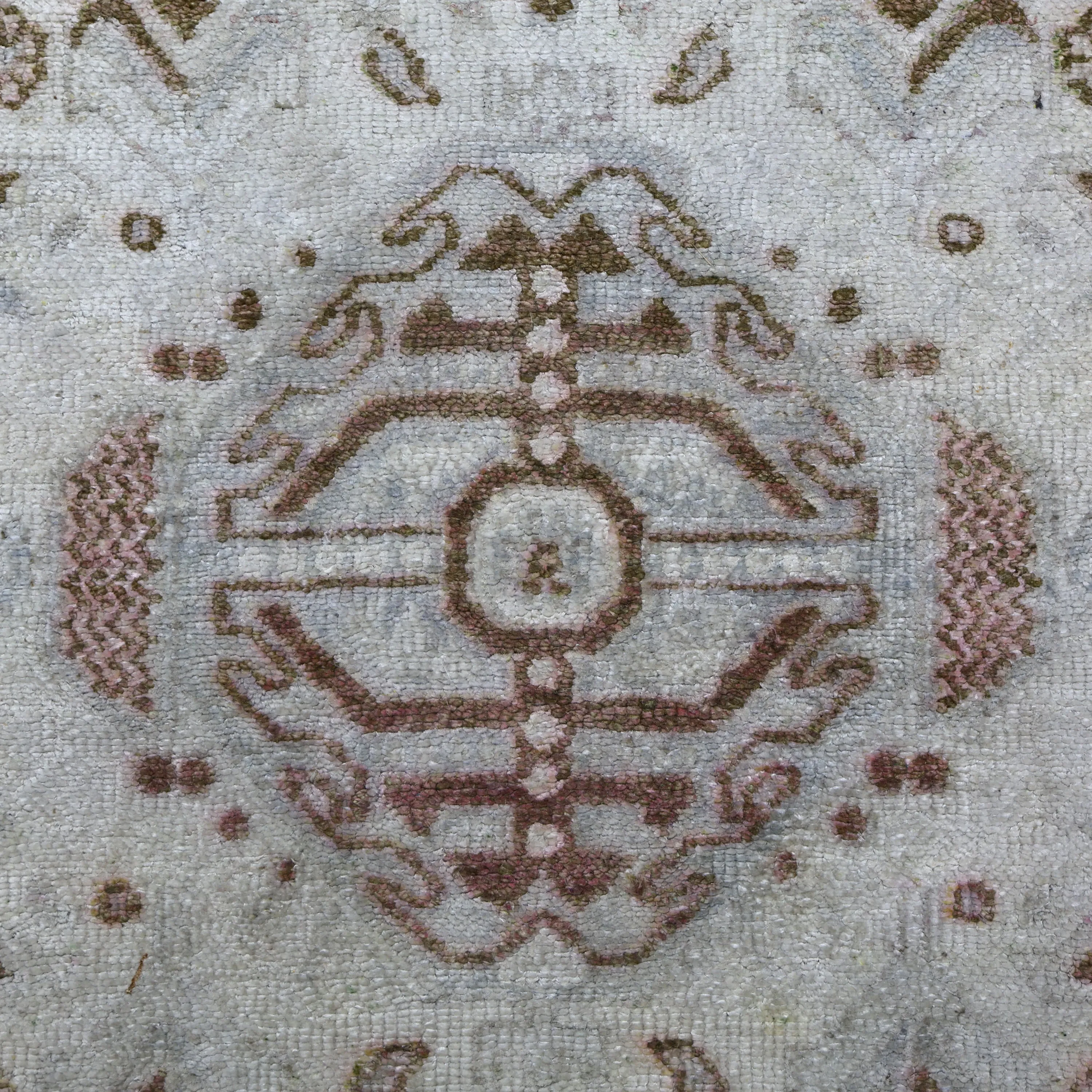 Multicolored Alchemy Traditional Silk Runner - 3'11" x 12'2"