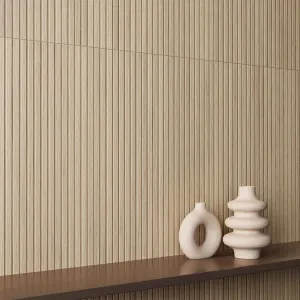 Nordic Maple Slat Decor Wood Effect Porcelain Tile 60x120cm Matt
