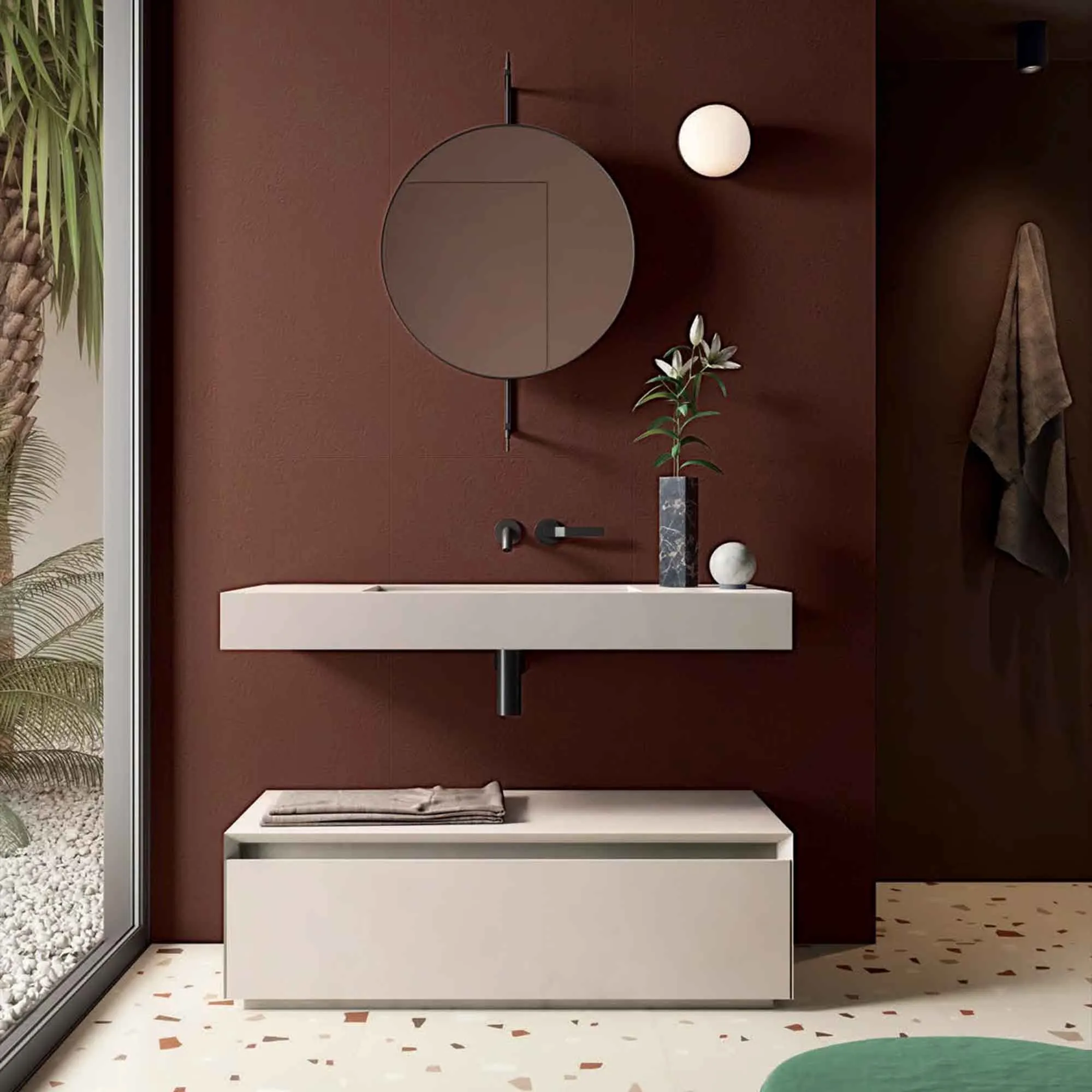 Nuances Fiamma Concrete Effect Porcelain Tile 60x120cm Matt