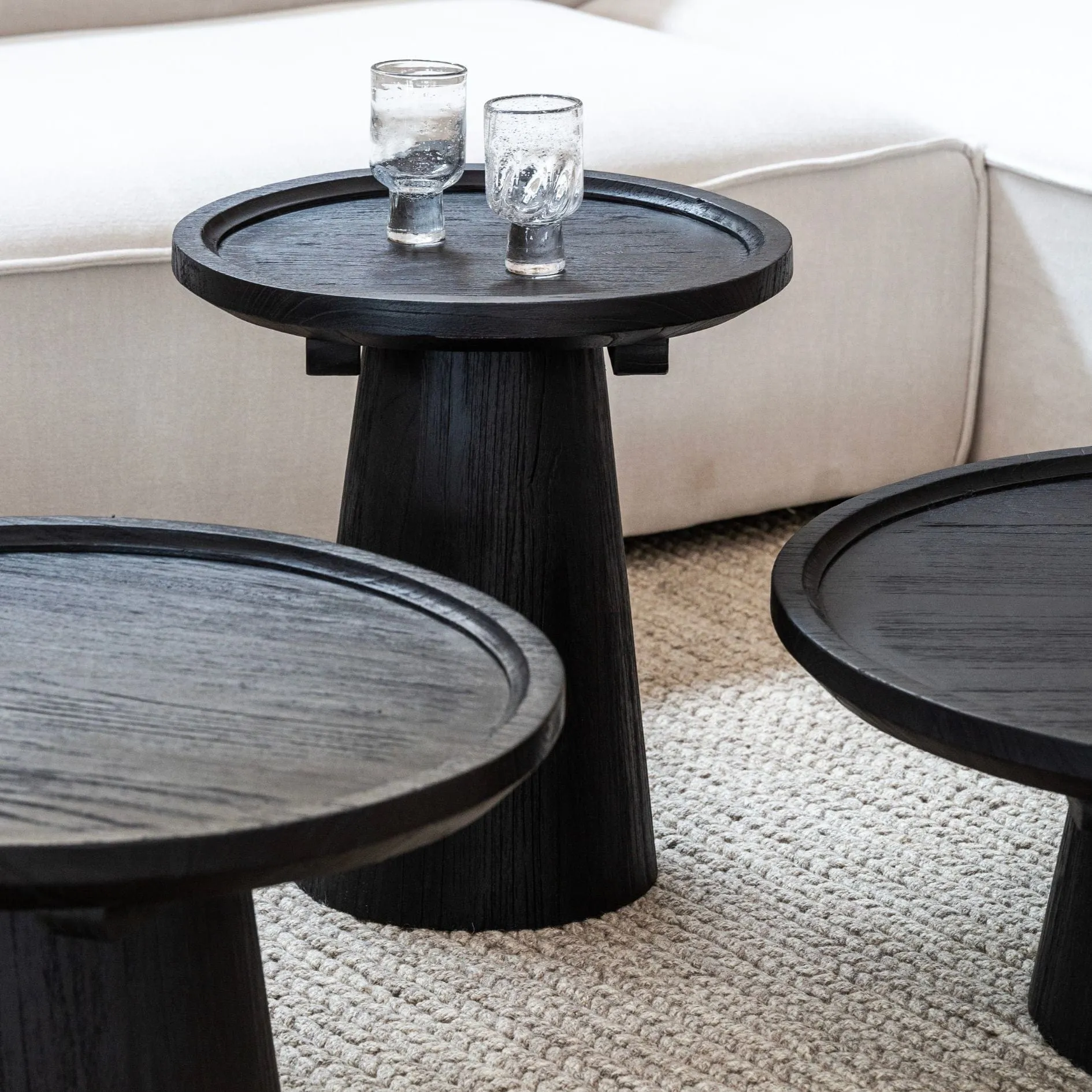 Nuku Coffee table | Black 80cm Zoco Home