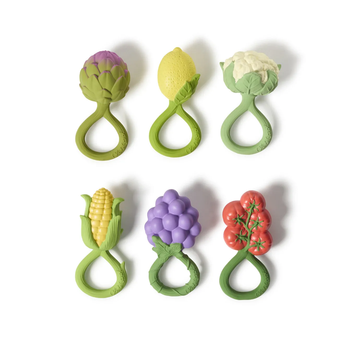 Oli & Carol Grape Rattle Toy & Teether