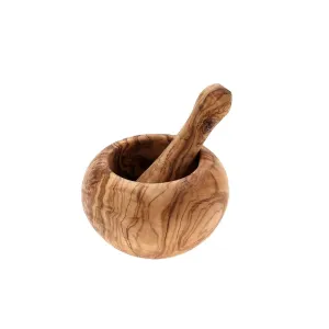 Olive Wood Mortar & Pestle | 12cm Zoco Home