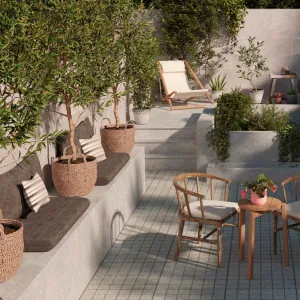 Olympo Sand 20mm Stone Effect Outdoor Porcelain Tile 60x90cm Matt