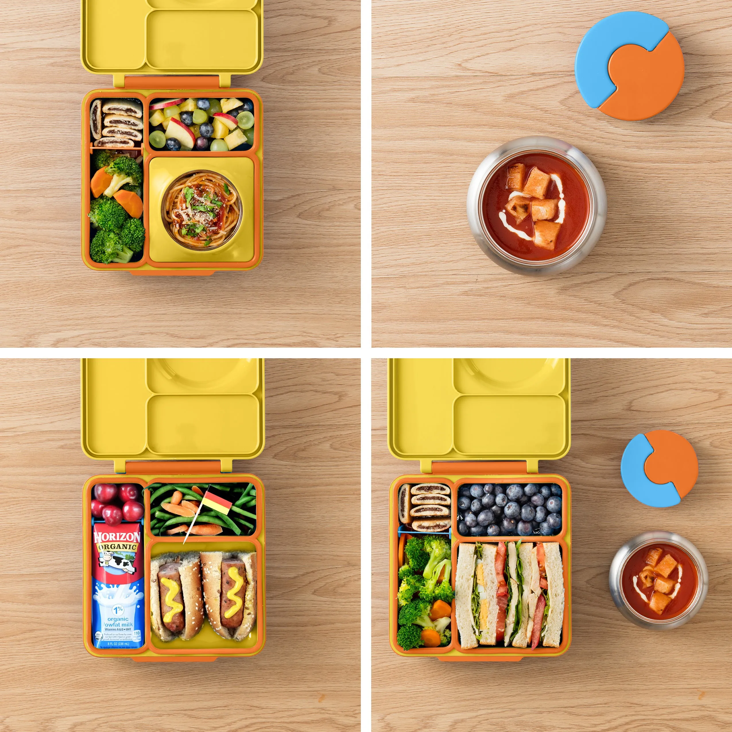 OmieBox Insulated Hot & Cold Bento Box V2 - Sunshine