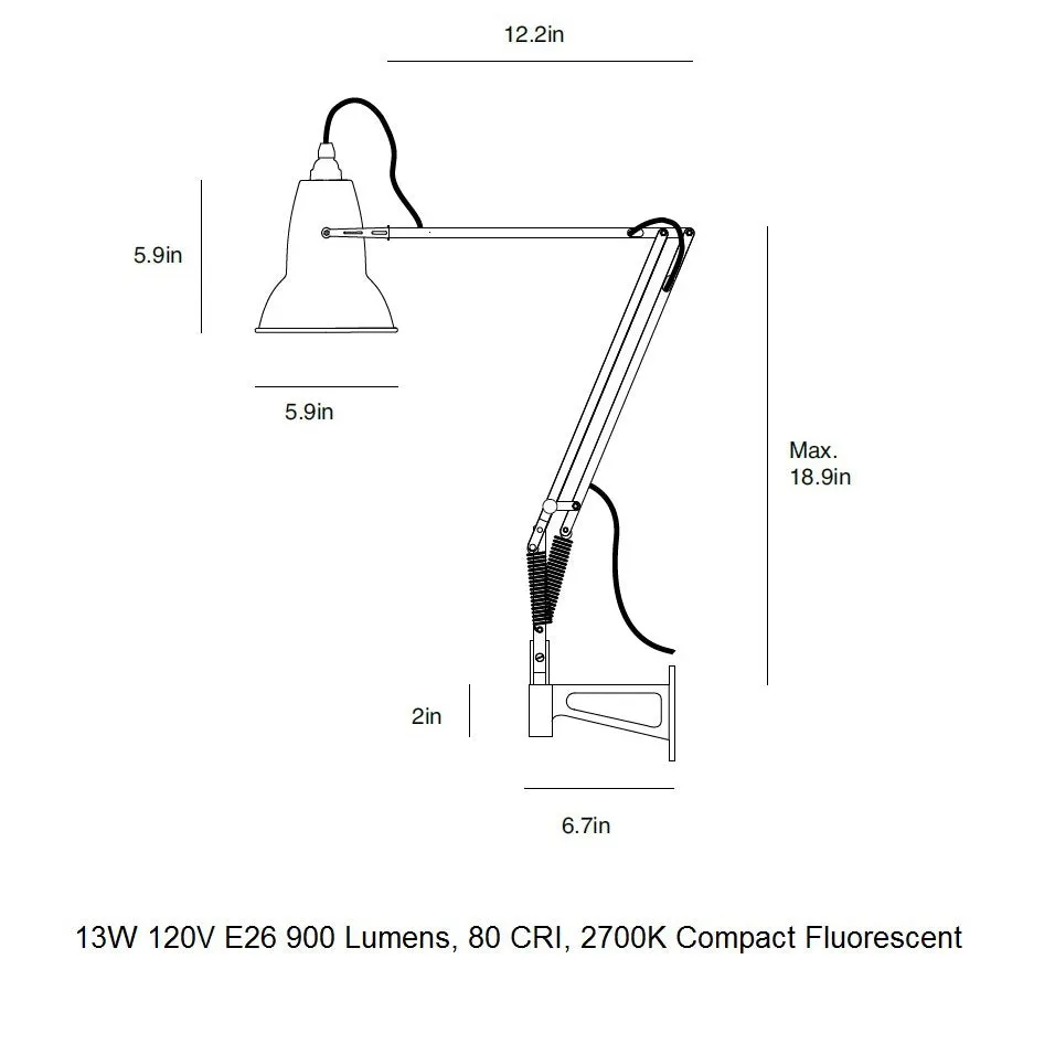 Original 1227 Wall Mounted Lamp