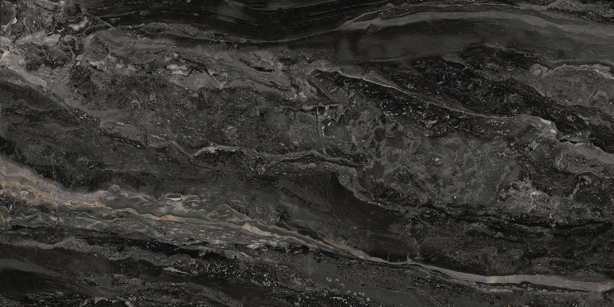 Orobico Dark Marble Effect Porcelain Tile 60x120cm Polished