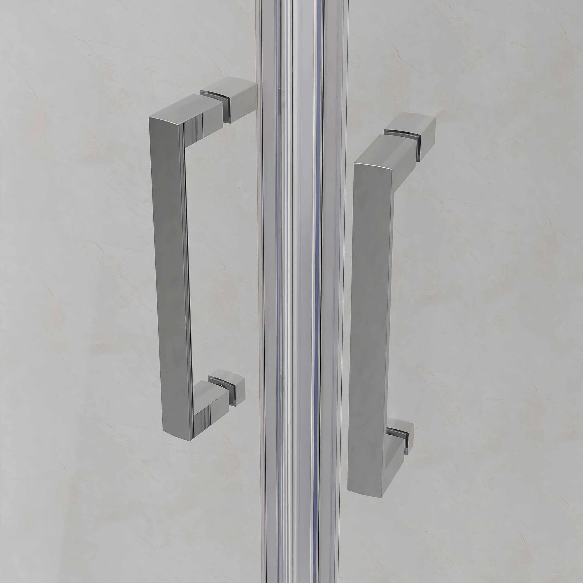 Oslo Quadrant Double Sliding Shower Door - Chrome