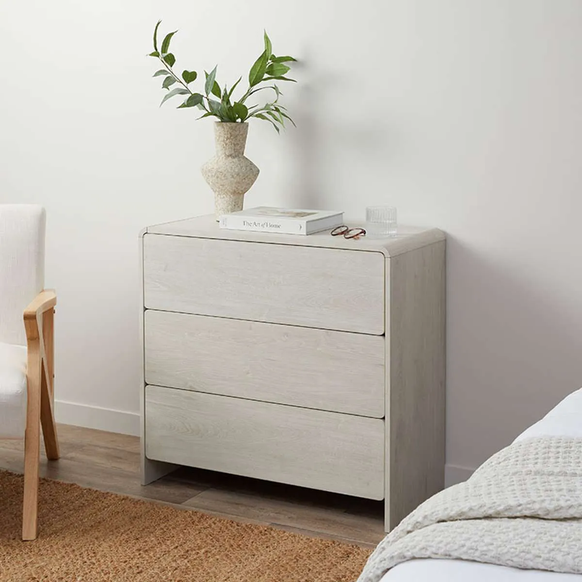 Owen Three Drawer - Cream Mocka