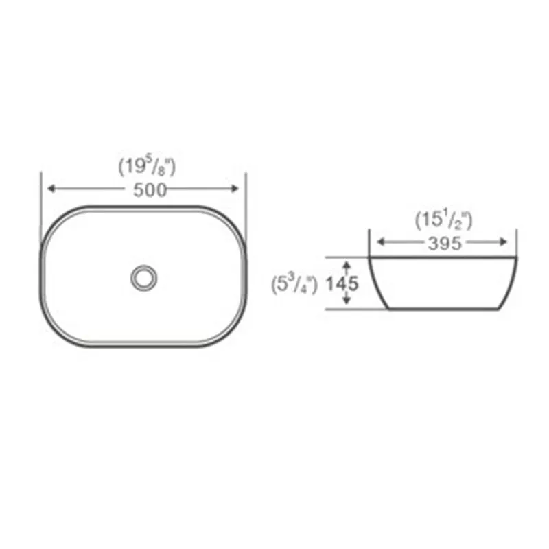 Pablo Countertop Basin - White