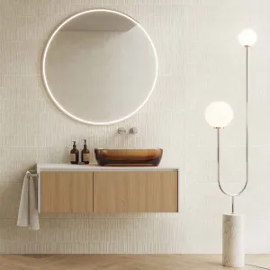 Palma Almond Stone Effect Decor Wall Tile 33x90cm Matt