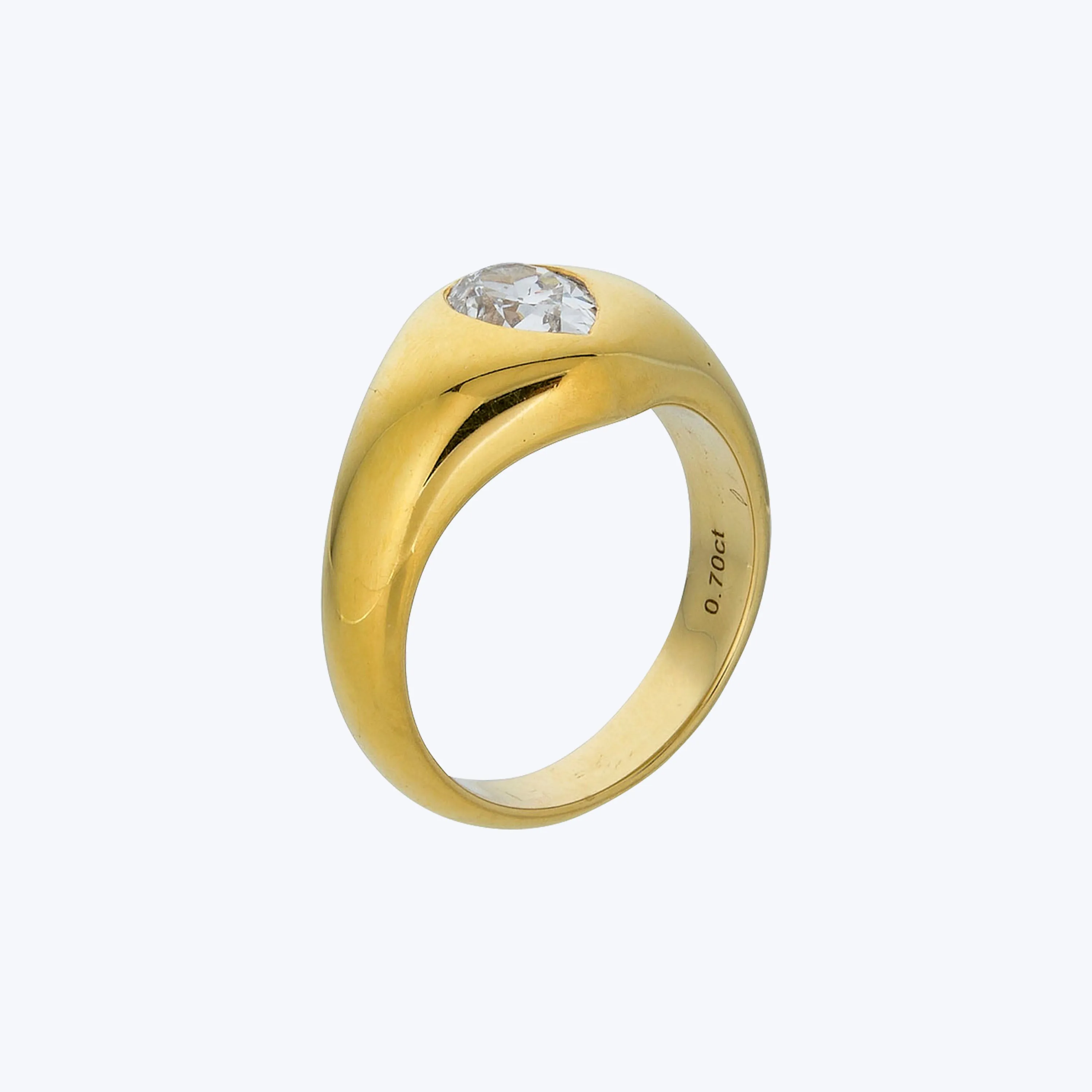 Pear Shape Diamond Bezel Ring