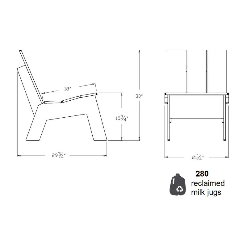 Picket Low Back Chair