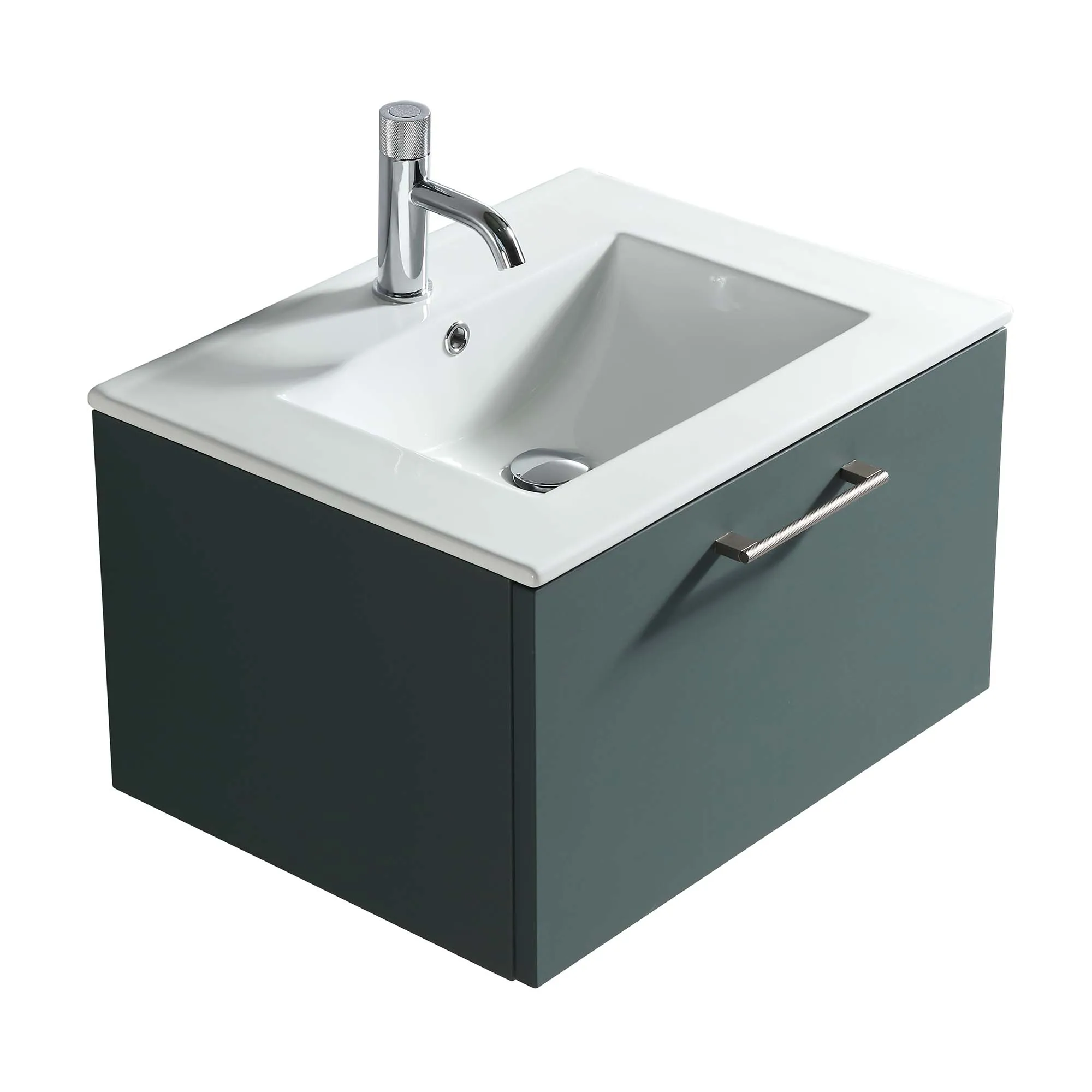 Pisa 600 Wall Mounted Vanity Unit With Washbasin
