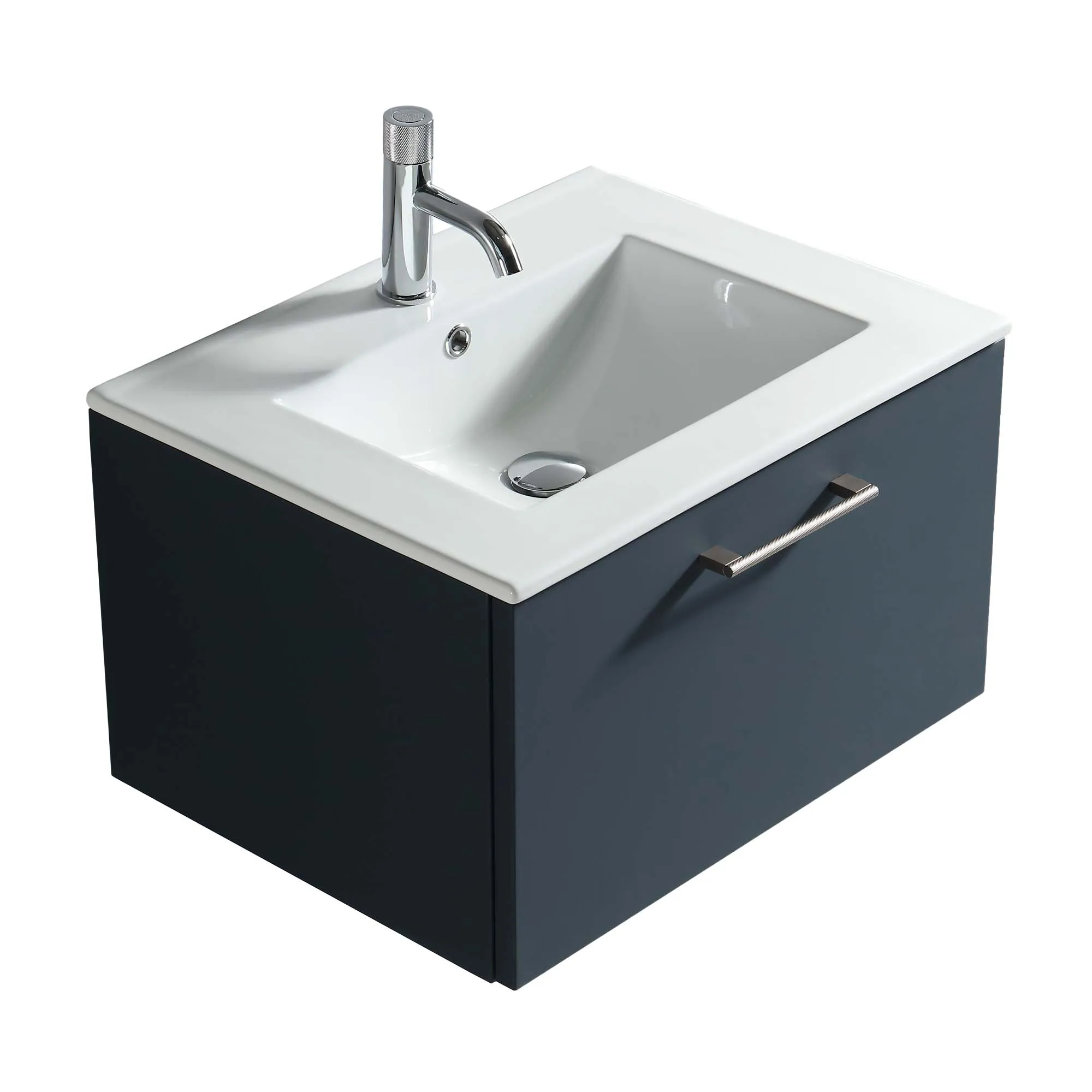 Pisa 600 Wall Mounted Vanity Unit With Washbasin
