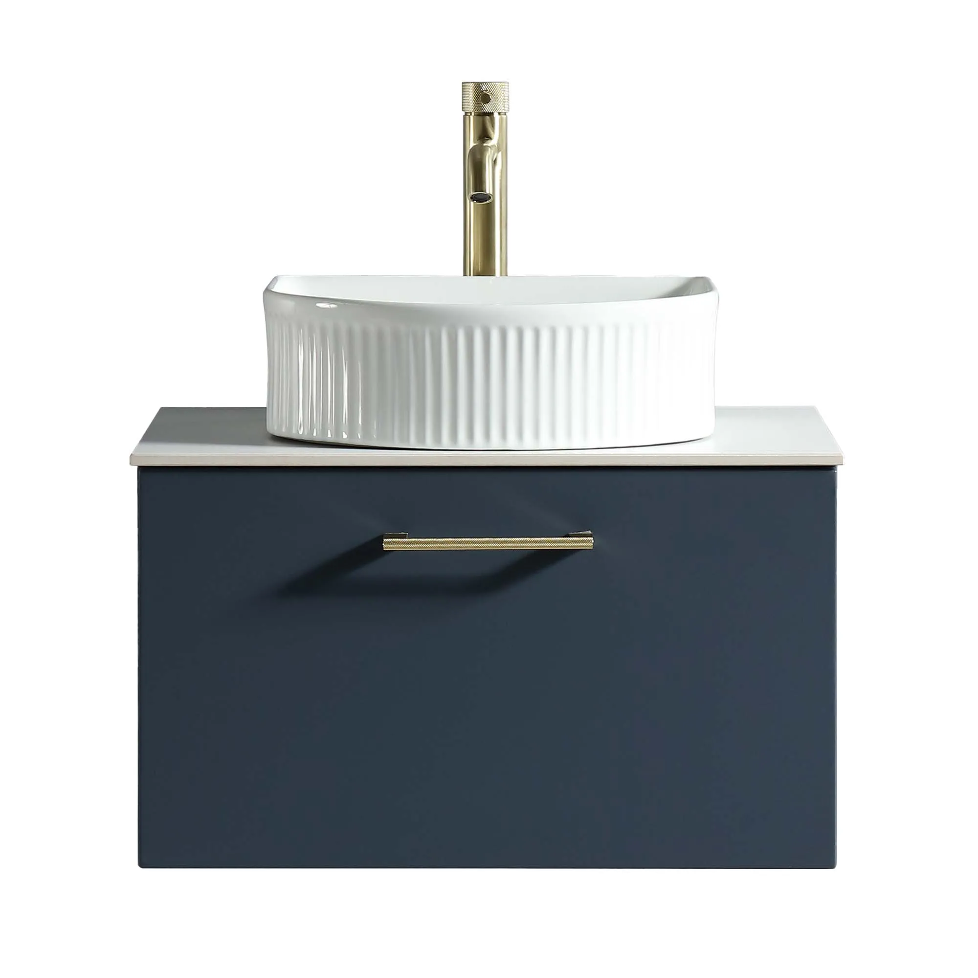 Pisa 600 Wall Mounted Vanity Unit With Worktop