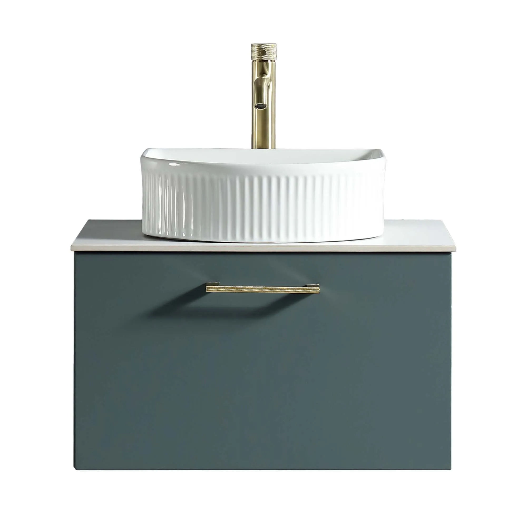 Pisa 600 Wall Mounted Vanity Unit With Worktop