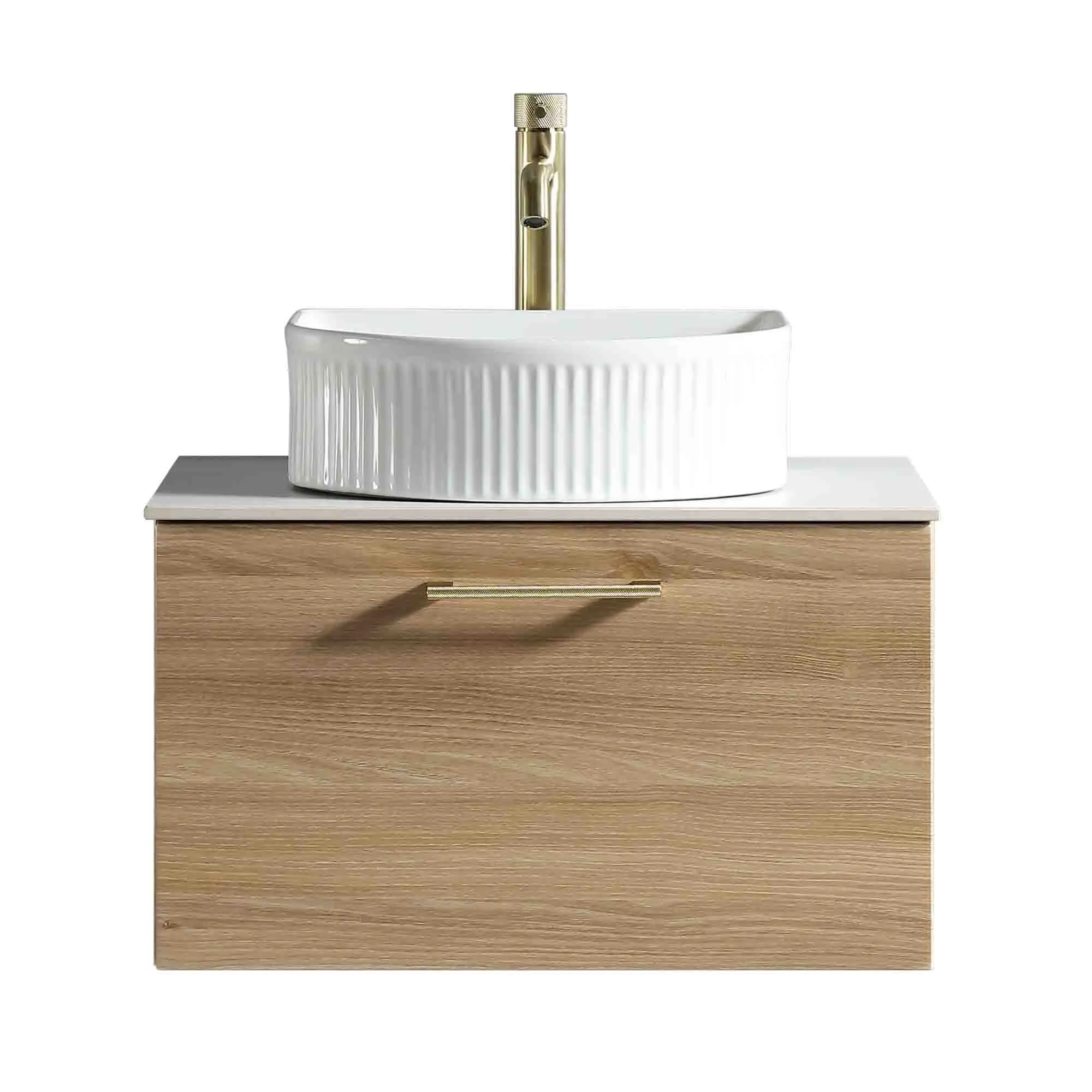 Pisa 600 Wall Mounted Vanity Unit With Worktop