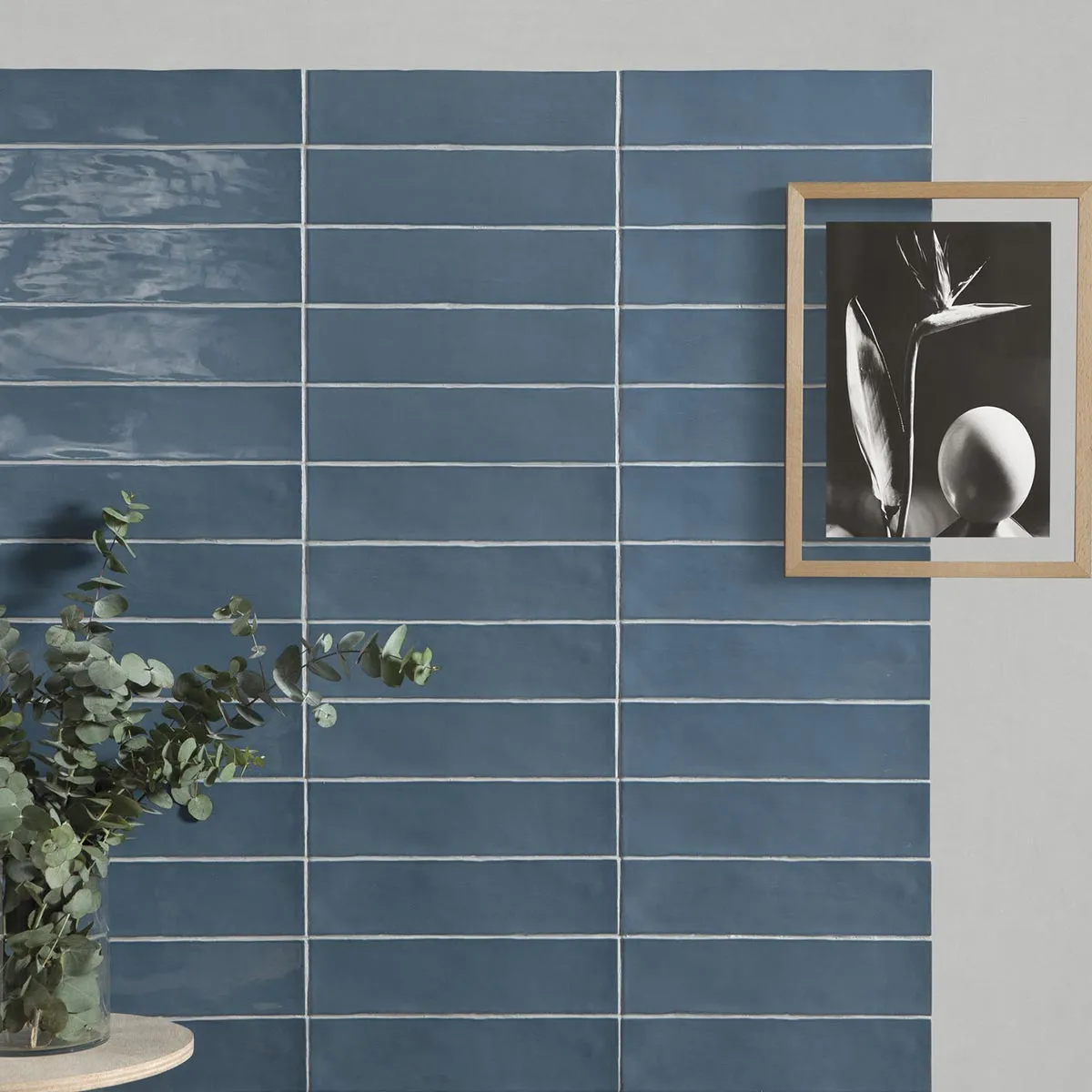 Poitiers Azure Wall Tile 7.5x30cm Gloss