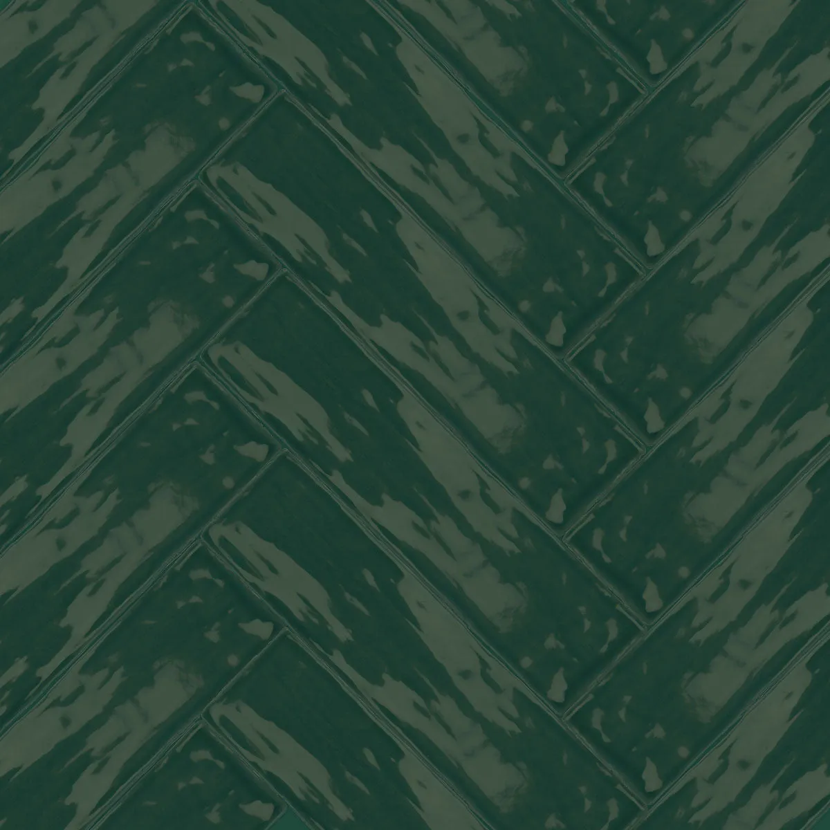 Poitiers Green Wall Tile 7.5x30cm Gloss
