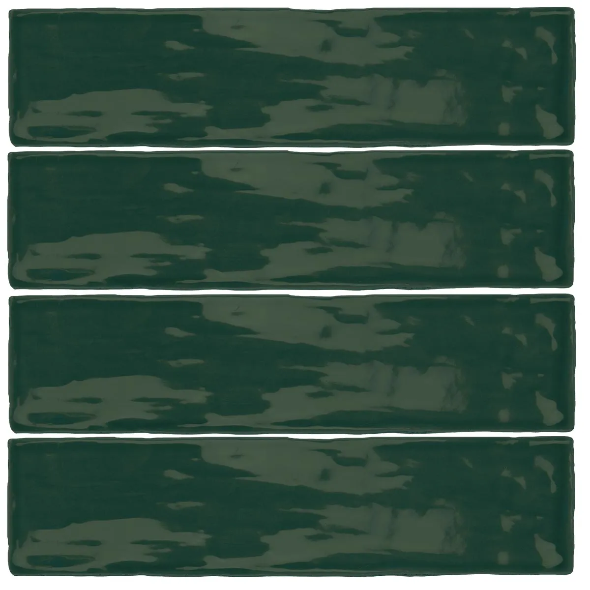 Poitiers Green Wall Tile 7.5x30cm Gloss