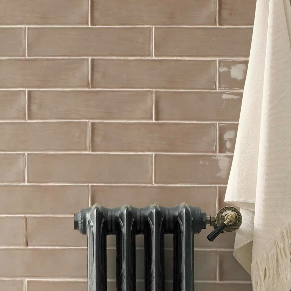 Poitiers Latte Wall Tile 7.5x30cm Gloss