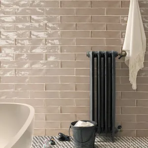 Poitiers Latte Wall Tile 7.5x30cm Gloss
