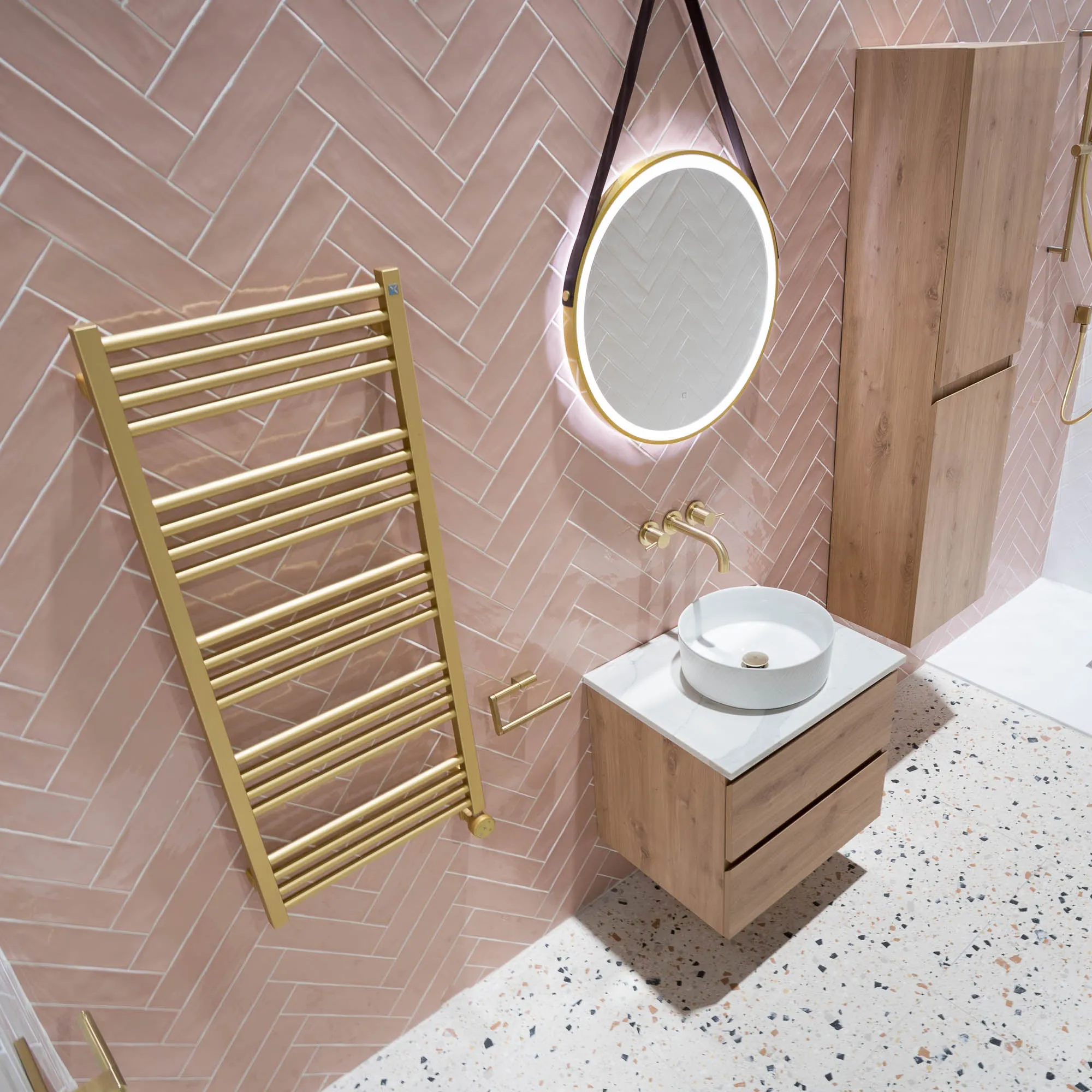 Poitiers Rose Wall Tile 7.5x30cm Gloss