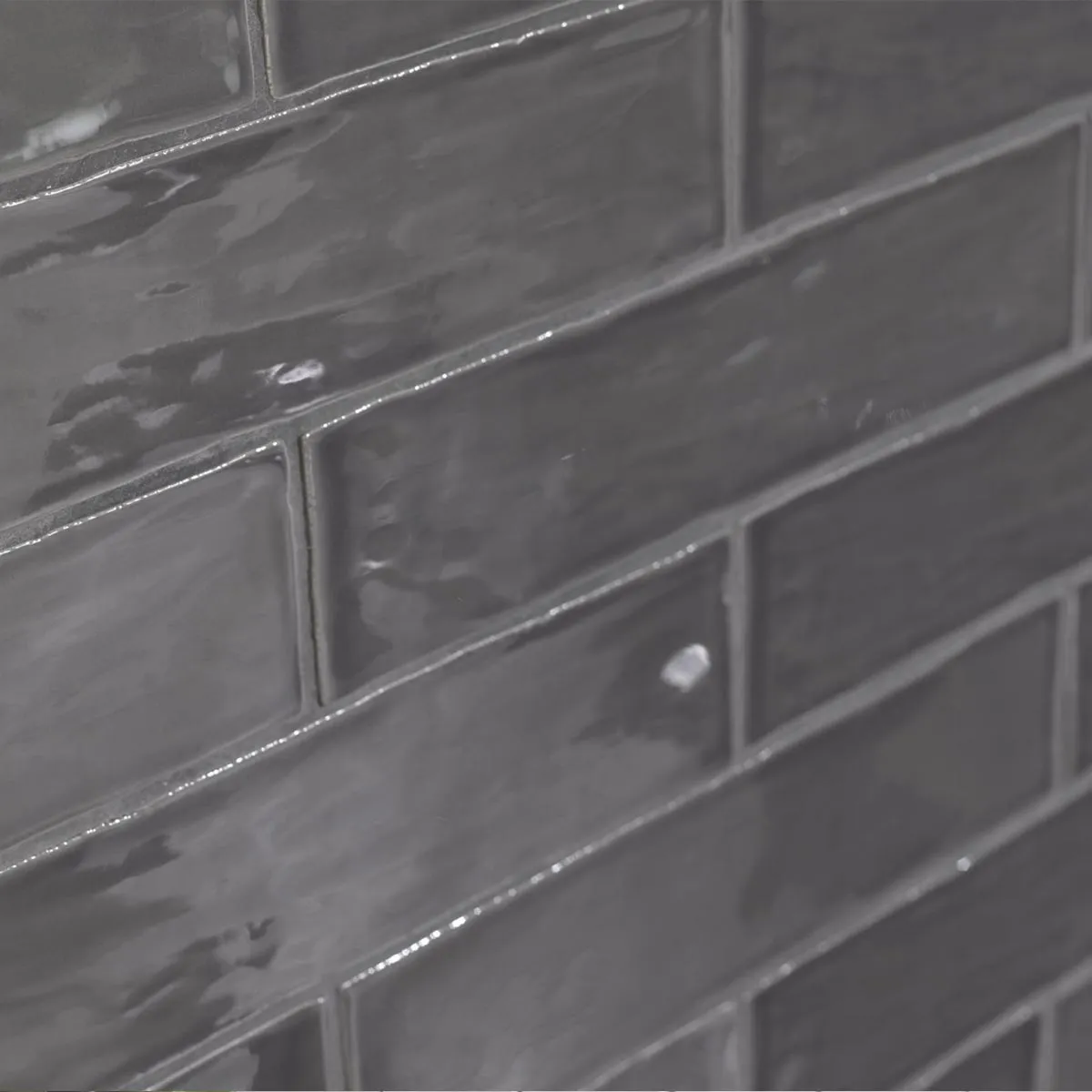 Poitiers Smoke Wall Tile 7.5x30cm Gloss
