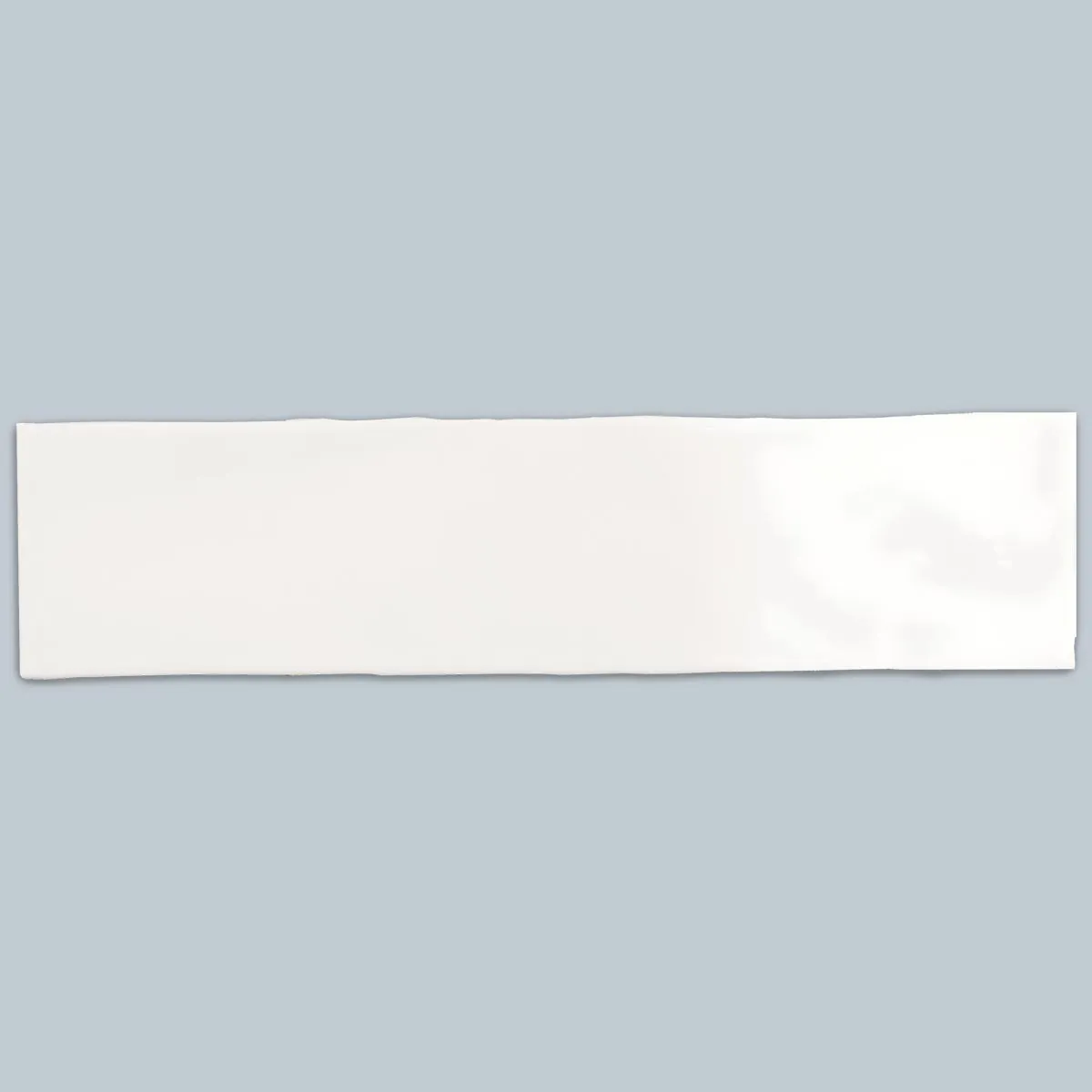Poitiers White Wall Tile 7.5x30cm Gloss
