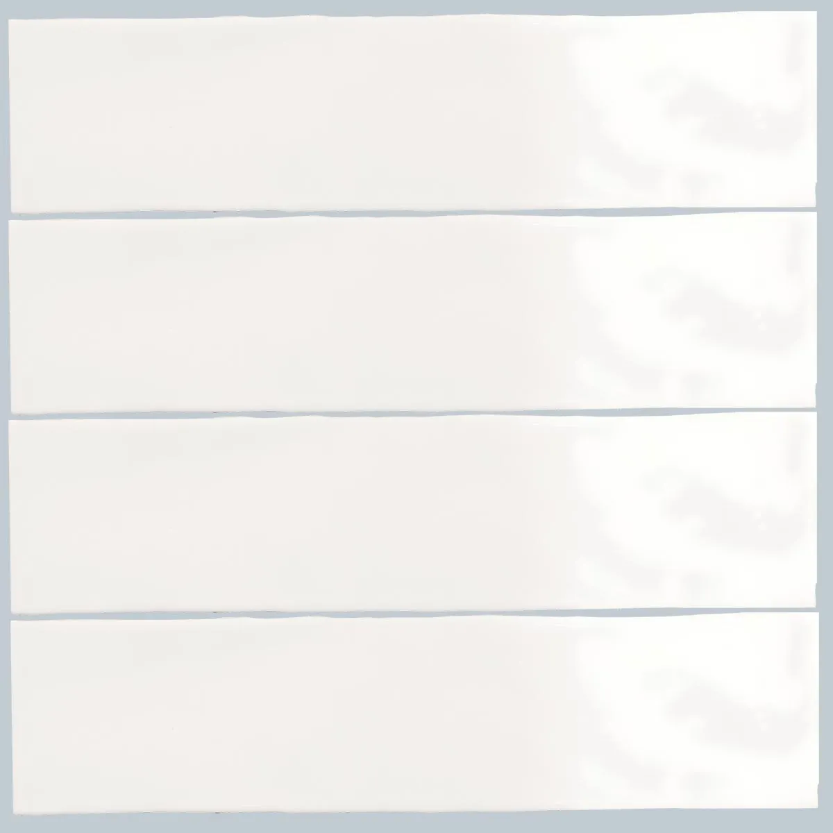 Poitiers White Wall Tile 7.5x30cm Gloss