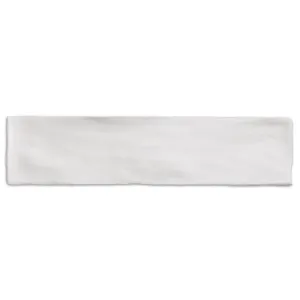 Poitiers White Wall Tile 7.5x30cm Matte