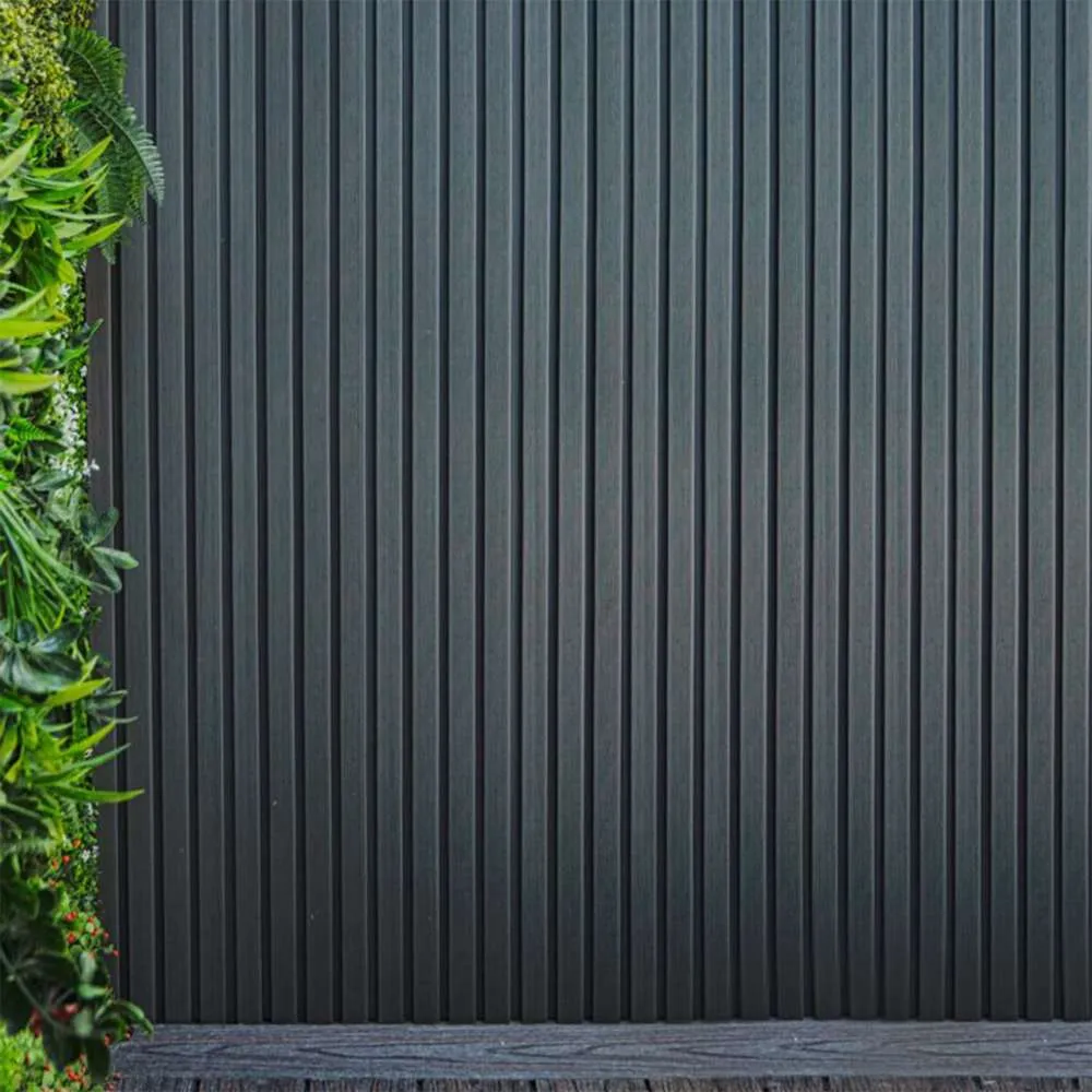 Prime WPC Exterior Wall Panel 2900mm x 219mm x 26mm x 4 Rails Silver Grey