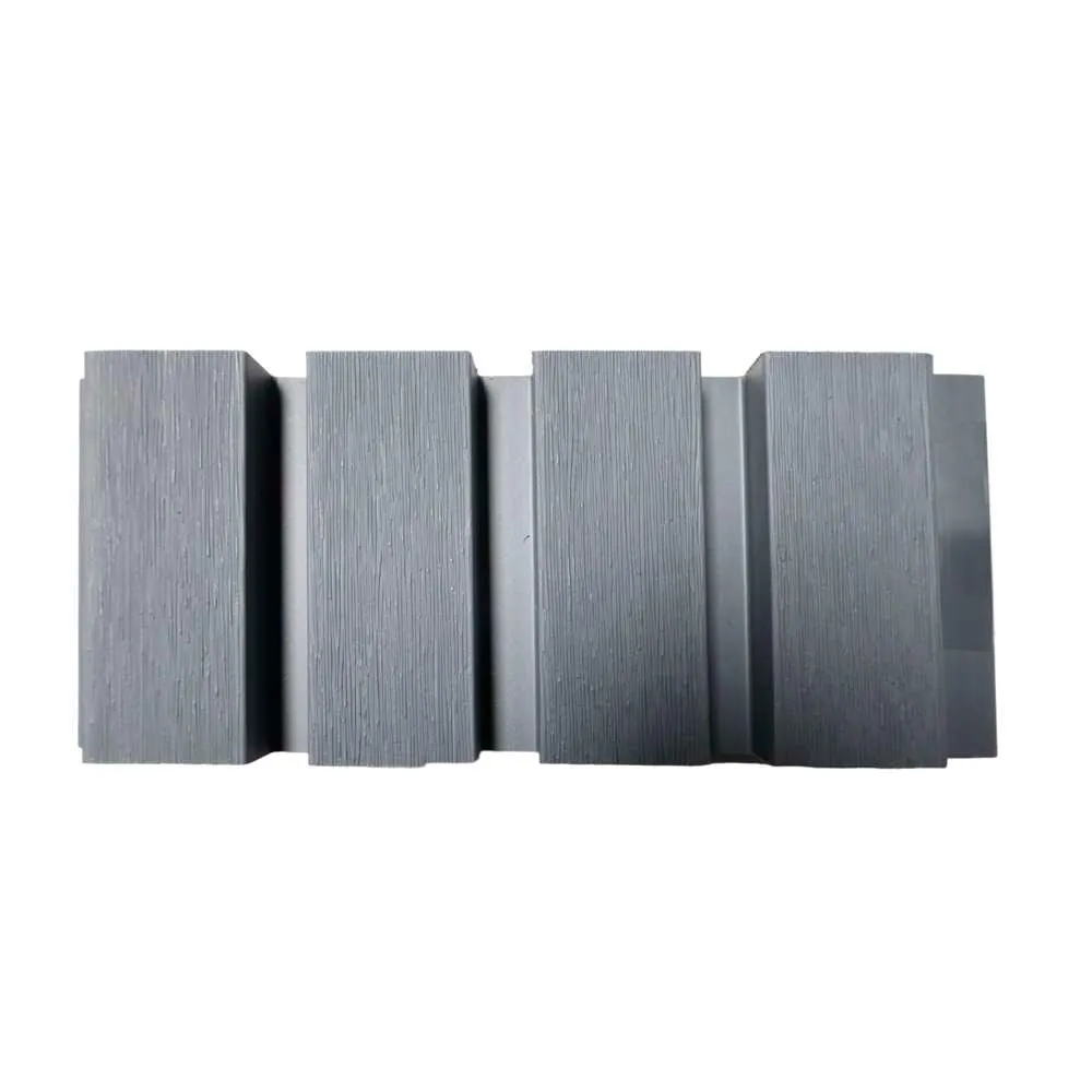 Prime WPC Exterior Wall Panel 2900mm x 219mm x 26mm x 4 Rails Silver Grey