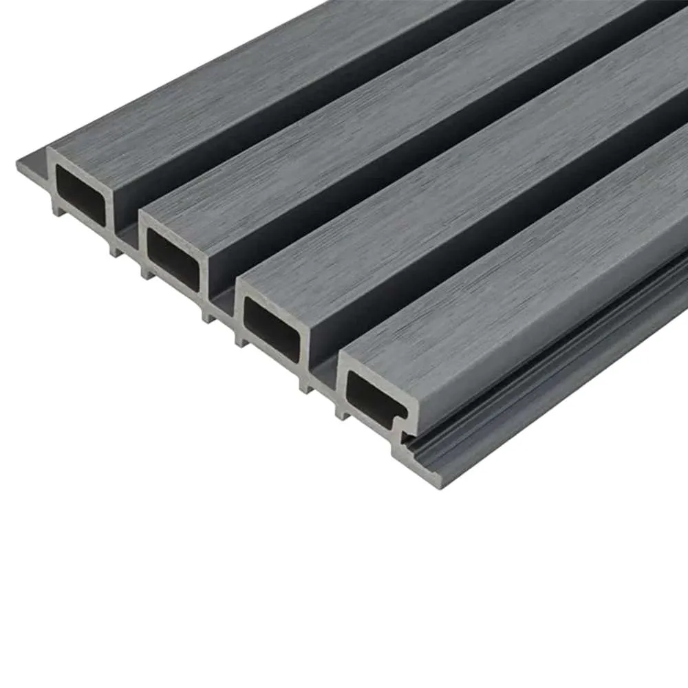Prime WPC Exterior Wall Panel 2900mm x 219mm x 26mm x 4 Rails Silver Grey