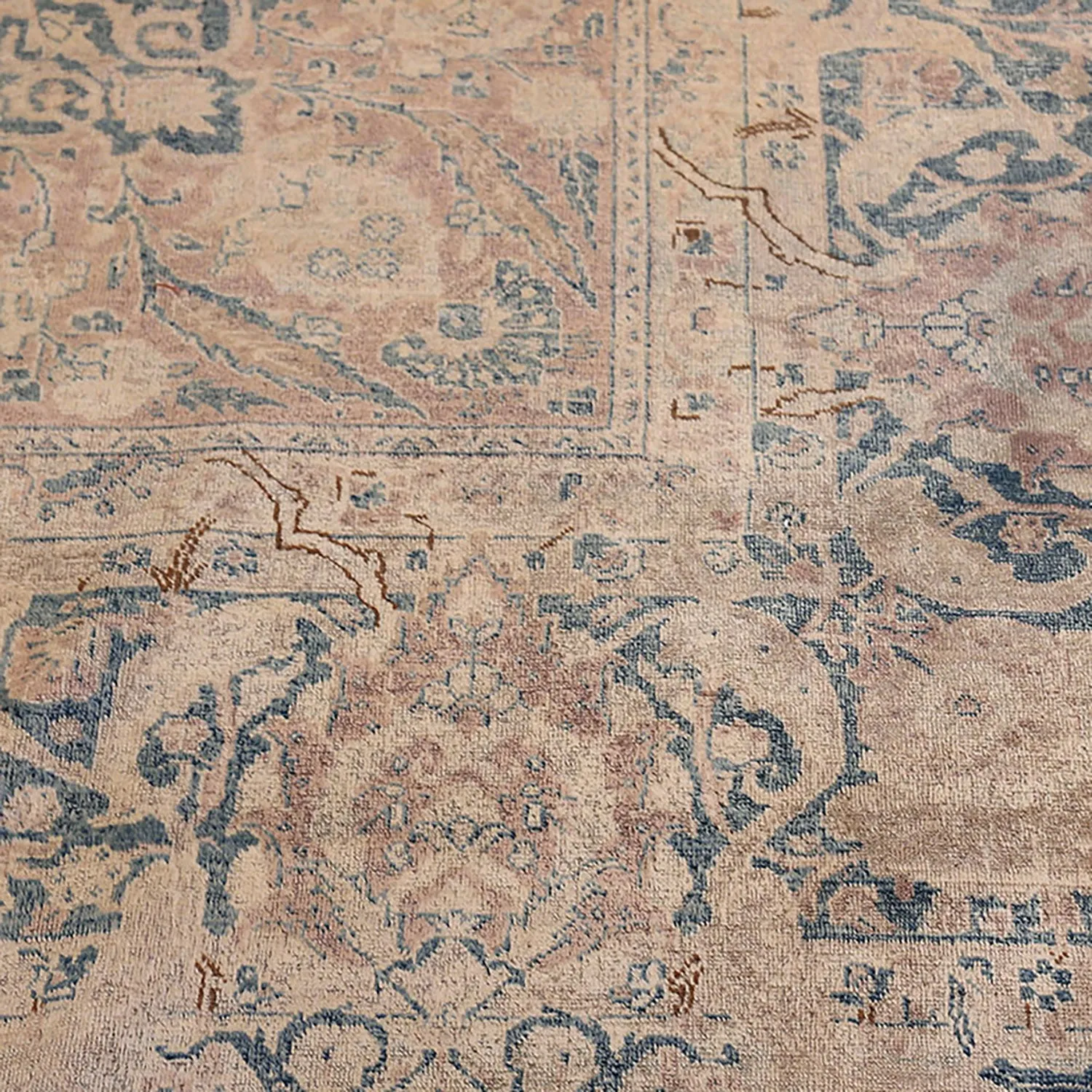Purple Antique Persian Kerman Rug - 10'0" x 19'0"