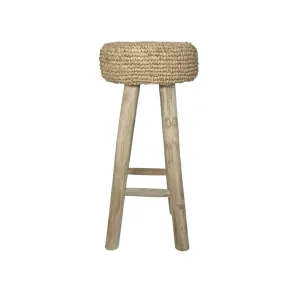 Raffia Bar Stool Zoco Home