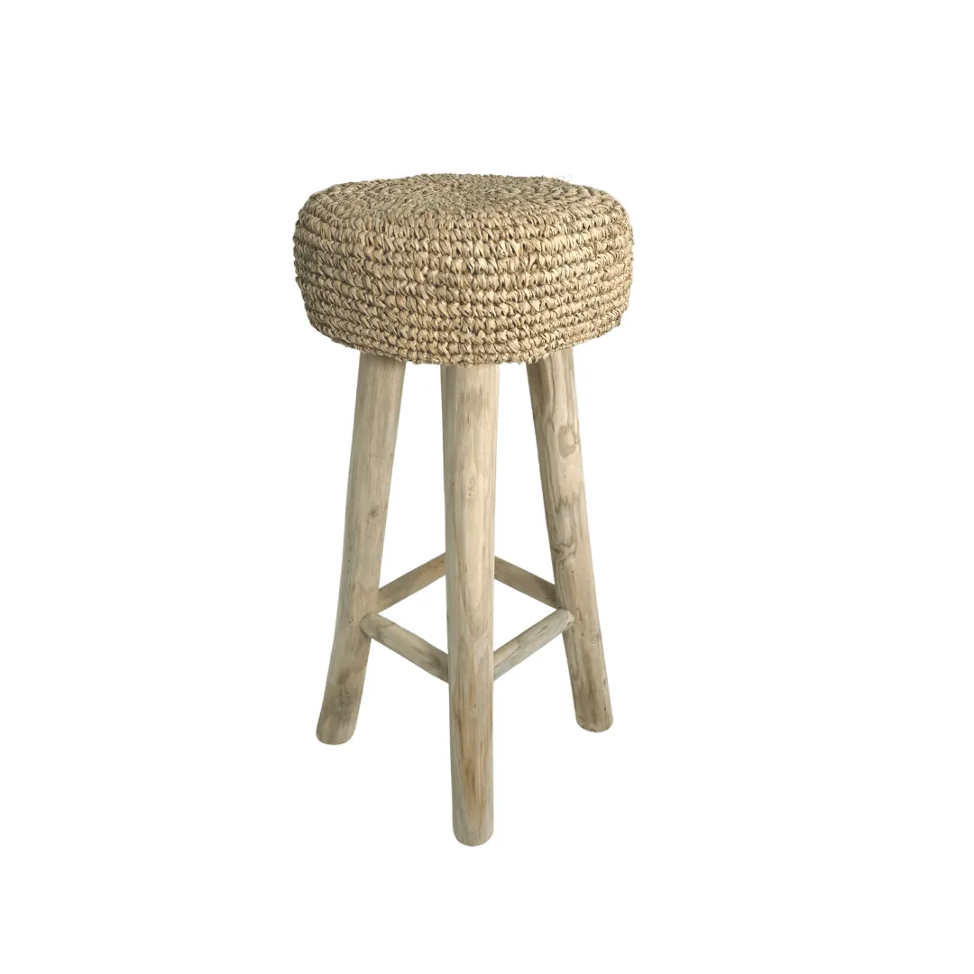 Raffia Bar Stool Zoco Home