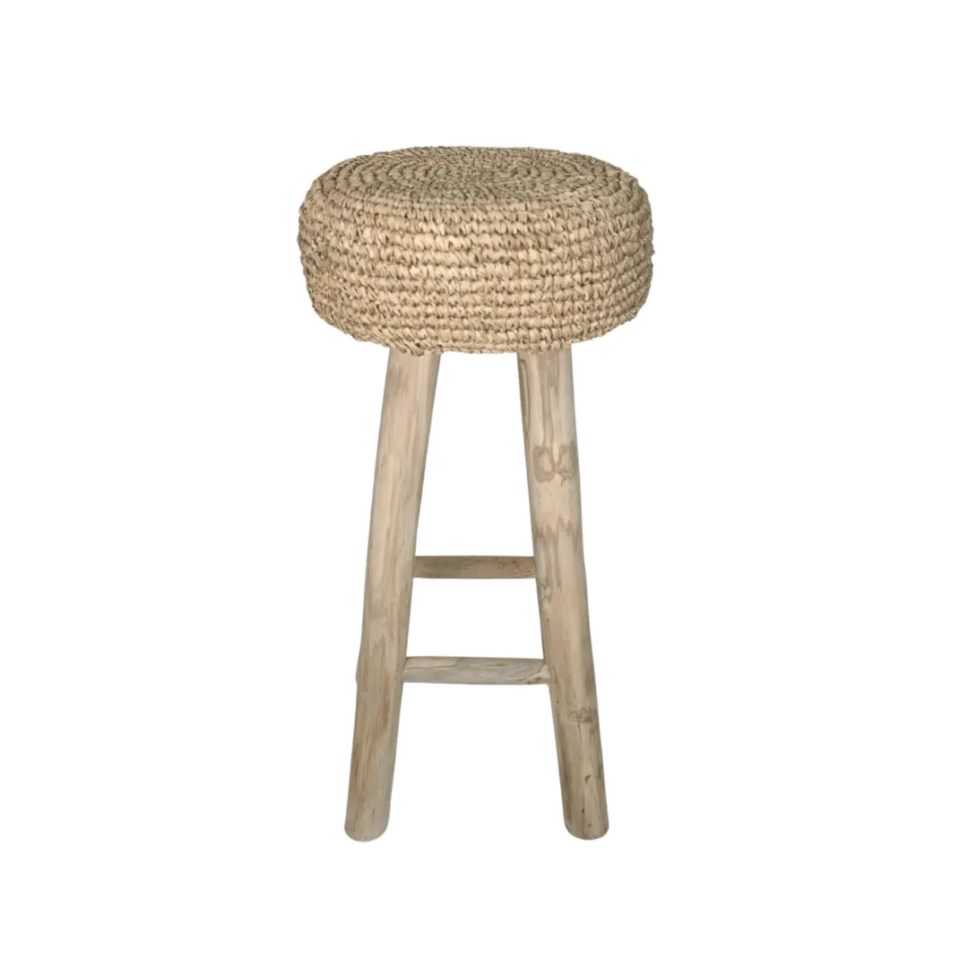 Raffia Bar Stool Zoco Home