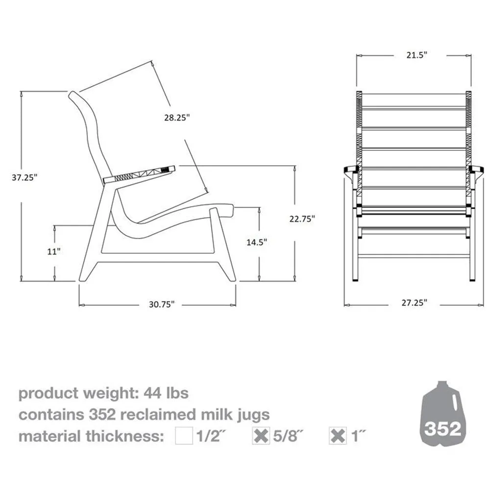 Rapson High Back Lounge Chair